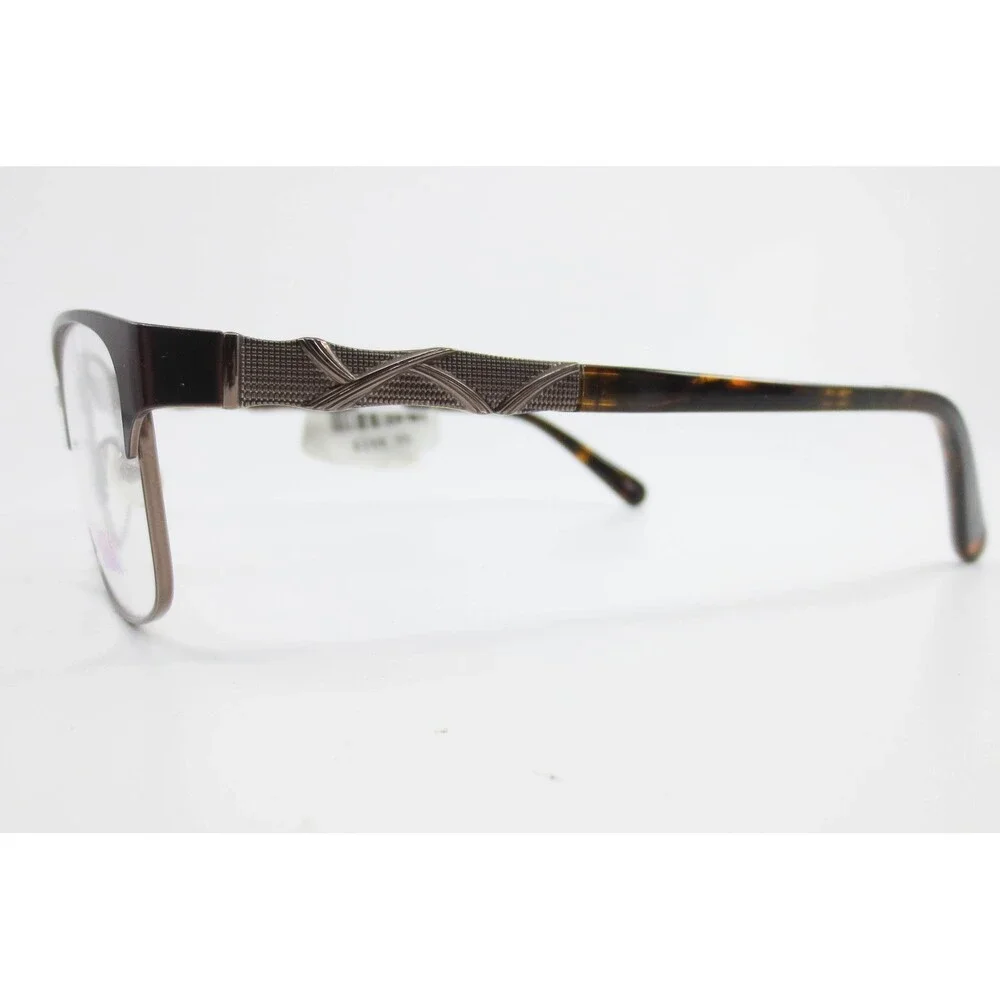 Chelsea Morgan CM 6004 Brown Tortoise Rectangular Eyeglass Frames 51-17-135 NEW